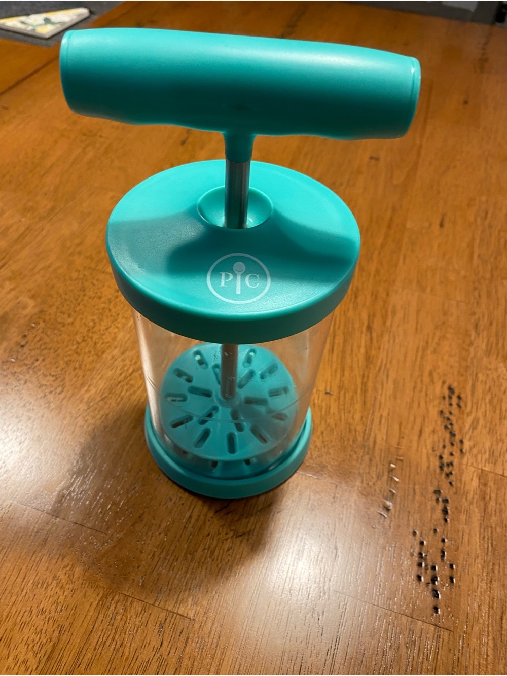 Turquoise Pampered Chef Whipped Cream Maker, Like New - Picture 6 of 6
